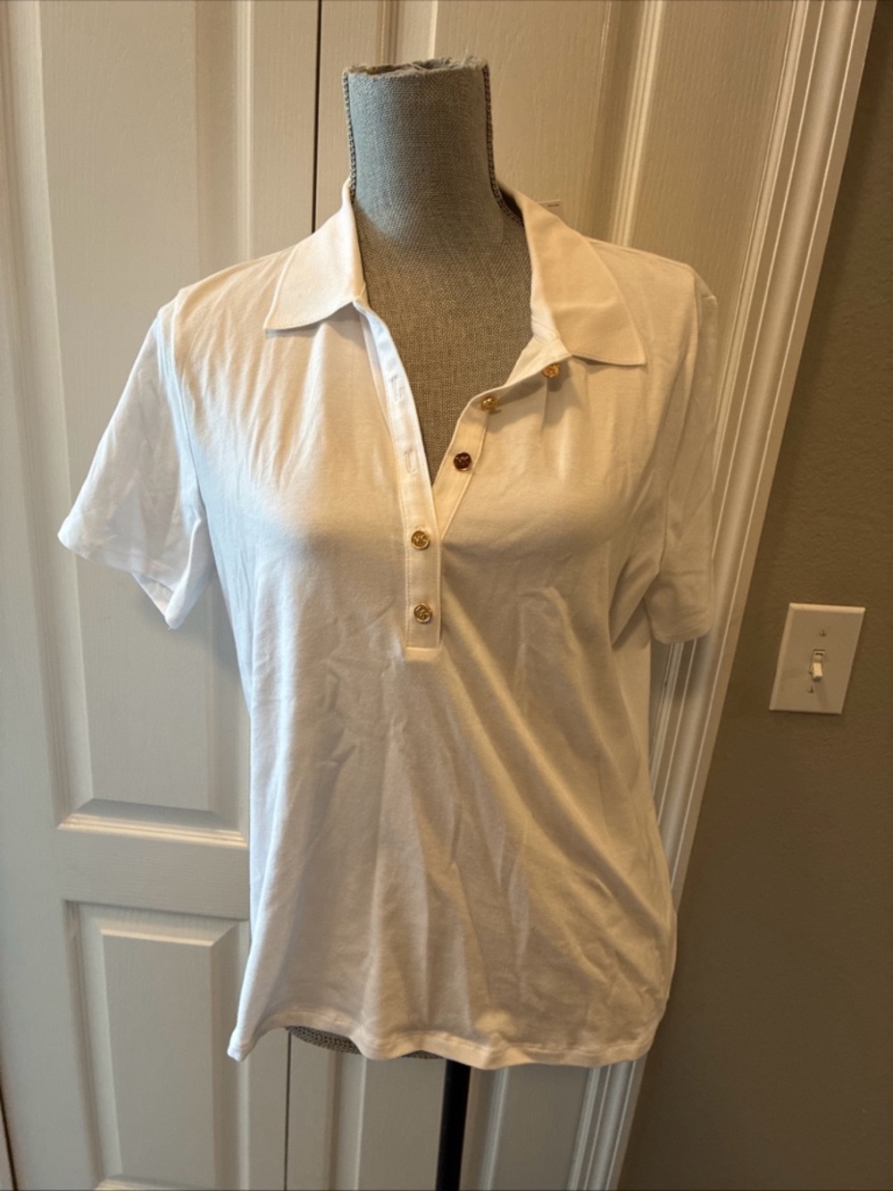 Michael kors ladies polo top short sleeve